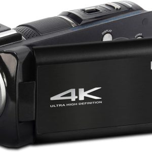 Minolta MN4K100Z 4K Ultra HD Camcorder w/10x Optical Zoom (Black)